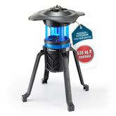 Flowtron bug trap zapper front view with UV light for outdoor spaces.