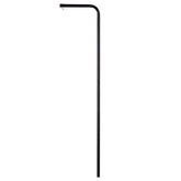 Flowtron SP-200 security lantern pole assembly shows adjustable height for BK models for safer outdoor setup.