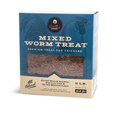 Fluker's Culinary Coop bulk dried mealworms in a bag for high-protein poultry feed