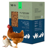 FLYGRUBS dried BSFL larvae in a bowl spark natural foraging in birds.