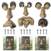 FmnyYaid tree face decor for outdoor garden charm.