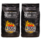 FOGO Premium lump charcoal for quick lighting and robust heat on grills.