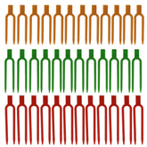 Foinfun strawberry pin set in soil with three colors for easy rooting support.