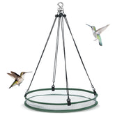 FoldTier seed catcher hoop 20-inch assembly keeps seeds tidy for active bird feeding.