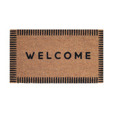 Folkulture Welcome Mat Outdoor 16x28 greets guests and protects floors at the front door