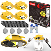 Fomont bucket lid mouse trap assembly showing durable setup for easy deployment.