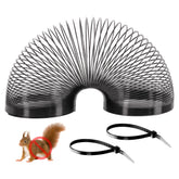 Foneso squirrel-proof spring device top view protecting bird feeders