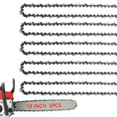 FONLOYEN 5-Pack 18-inch chain with 3/8 pitch and 62 links for broad compatibility