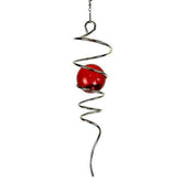 FONMY gazing ball stainless steel spiral tail, weather resistant for indoor and outdoor display.