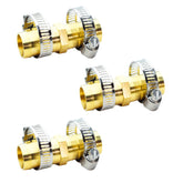 FOONEA brass hose connectors provide leak-free connections for outdoor hoses.
