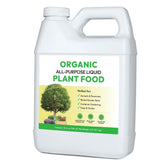 FOOP Organic All-Purpose Liquid Plant Food bottle supports healthier flowers and veggies.