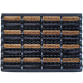 Footmatters Ninamar mud scrubber tray mat showing natural coir bristles for effective debris removal