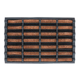 FOOTMATTERS Ninamar mud scrubber tray mat front view, 24x16 inches, removes mud before entry