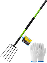 FORCOLID Pitch Fork 57-inch with 5 tines for efficient garden tasks
