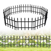 FOREHOGAR decorative metal fence panel showing 11h x 15w sizing for durable lawn borders
