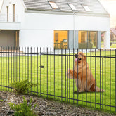 FOREHOGAR metal garden fence gate 41h 27w for secure yard entry