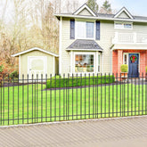 FOREHOGAR metal garden fence panel 36in by 24in for yard edging and pet safety.