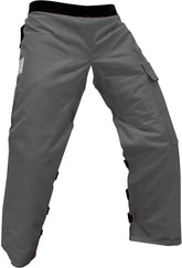 FORESTER chainsaw chaps outer shell shown, offering durable water and oil resistance for rough outdoor work.