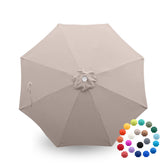 Formosa Covers 9ft market umbrella replacement canopy with durable 8-rib construction for reliable shade.