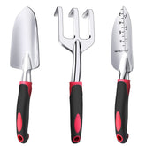 Fosiweelo hand shovel for precise planting and transplanting.