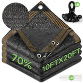 FOTMISHU shade cloth 10x20 front view for garden and greenhouse coverage.