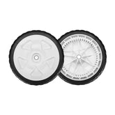 Fourtry front wheel with 53 teeth delivers traction on slick grass.