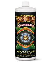 FoxFarm Bush Doctor Boomerang bottle label highlights trusted root recovery features