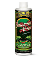 FoxFarm Cultivation Nation Cal-Mag bottle showing essential nutrients for robust plant growth.