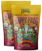 FoxFarm Happy Frog bottle front showing 4-3-4 blend for low pH feeders