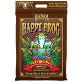 FoxFarm Happy Frog potting soil bag ready for indoor and outdoor containers promotes healthy root growth