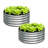 Foxlang round raised garden bed assembly for quick setup and ready-to-grow veggies.