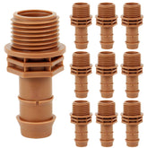 FoxRose mnpt-to-barb adapter halfinch connection ensures secure drip irrigation