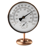 Foxyoo indoor thermometer with brass dial for precise room temperature readings