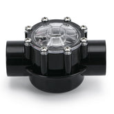 FQRANBO 7235 side-view check valve for pool and spa shows unidirectional flow.