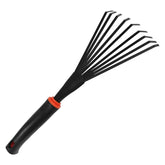 FR Small Hand Rake with stainless steel grip for comfortable gardening tasks.