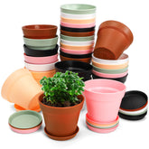Frcctre colorful 4-inch planter pots set for bright indoor displays