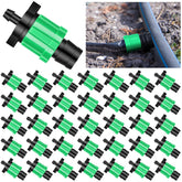 Frienda 50-piece drip tape connector kit for easy irrigation setup.