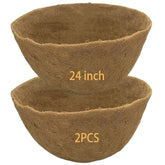 Frillybutts 24-inch inner-view coco liner for tidy soil in planters