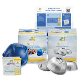 FROG @Ease floating sanitizing system maintains crystal-clear hot tub water.