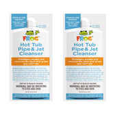 FROG Pipe & Jet Cleanser prefixed packets for hot tubs improve water clarity