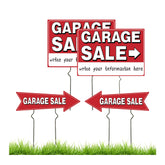 Frohllia 4-pack garage sale signs front view for high visibility at your sale