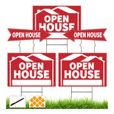 Frohllia Open House Sign Kit 17x12, double-sided for maximum visibility at open houses.
