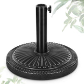 FRUITEAM umbrella base with sunflower pattern secures outdoor umbrellas with stylish stability.