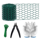 Frukwoc floral chicken wire roll 4x118 inches for easy floral arrangements and garden protection.