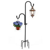 FrutPunch double-hook design 35-inch pole for versatile bird feeder and plant hanging.