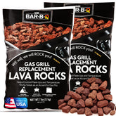 The FryOilSaver Co lava rocks for fire pits show even heat distribution and reduced flare-ups.