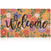 Fttoyoly spring floral doormat at the front door adds color while trapping dirt.