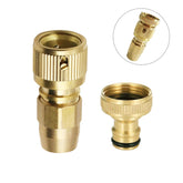 FUATY brass hose repair kit fittings closeup showing durable brass and reliable connection.