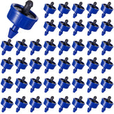 FULAIERGD 1 GPH drip emitter close-up showing precise flow and seal.