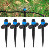 FULAIERGD drip emitter 360-degree flow on stake for even garden coverage